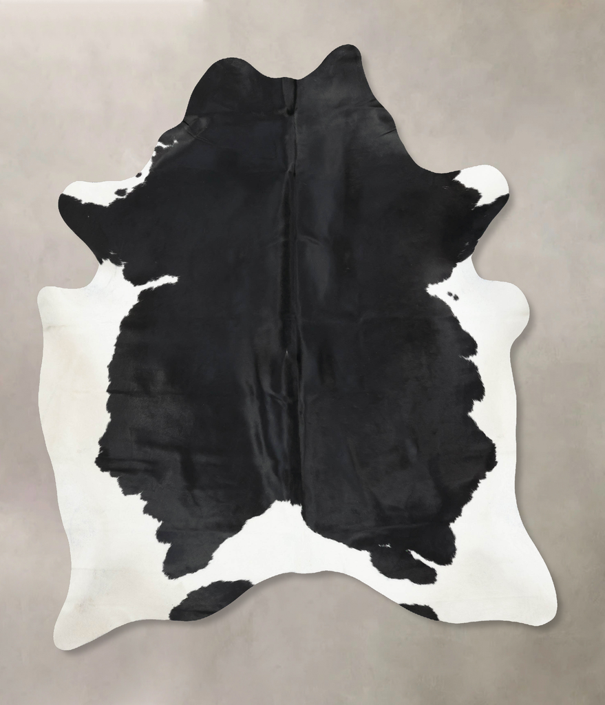 Black and White XX-Large Brazilian Cowhide Rug 8'3"H x 6'8"W #B13892 by Hudson Hides