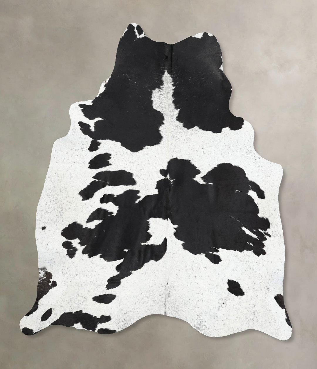 Black and White XX-Large Brazilian Cowhide Rug 7'11"H x 6'6"W #B13893 