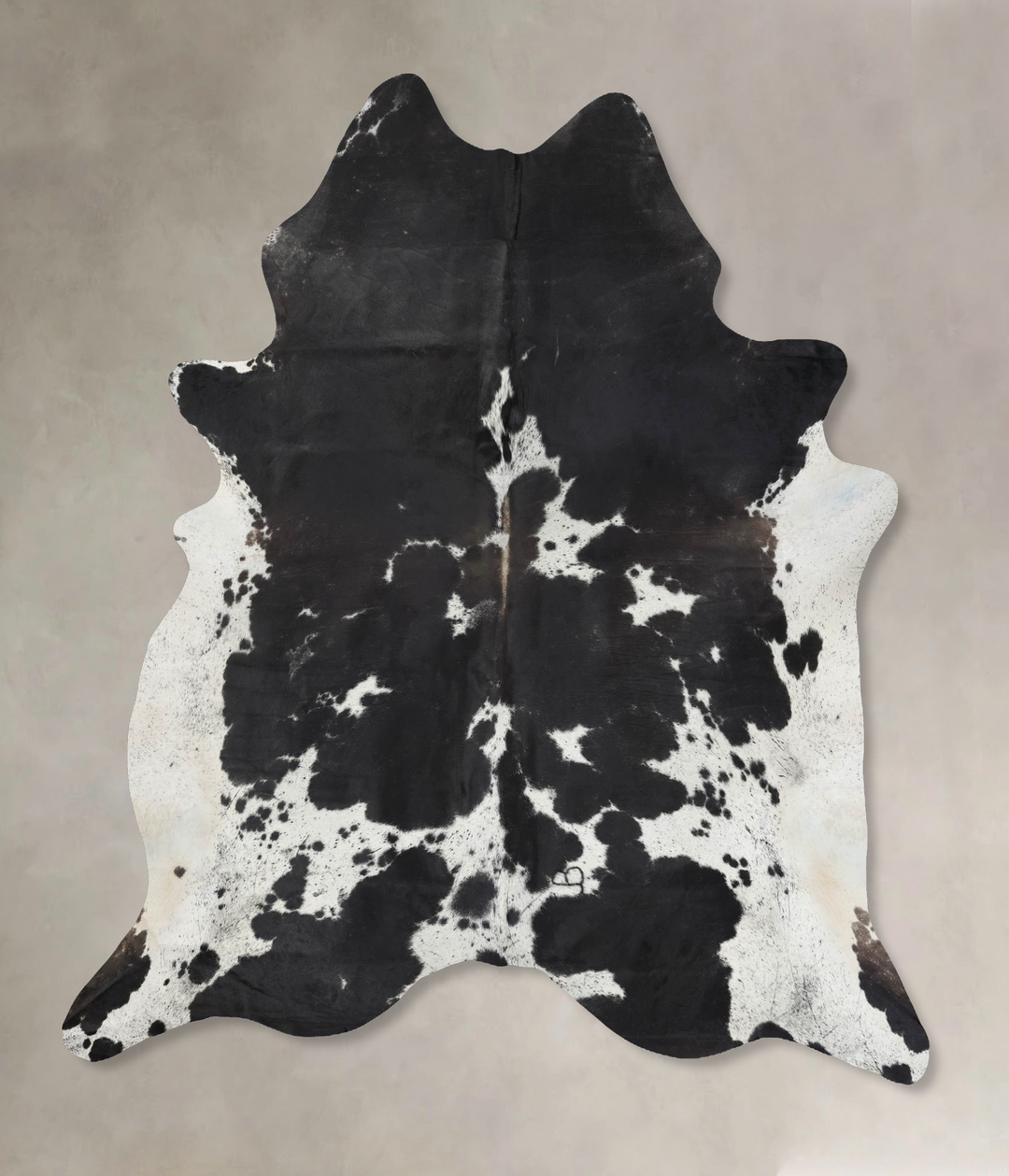 Black and White XX-Large Brazilian Cowhide Rug 9'0"H x 7'4"W #B13894 b