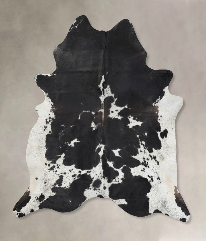 Black and White XX-Large Brazilian Cowhide Rug 9'0"H x 7'4"W #B13894 by Hudson Hides