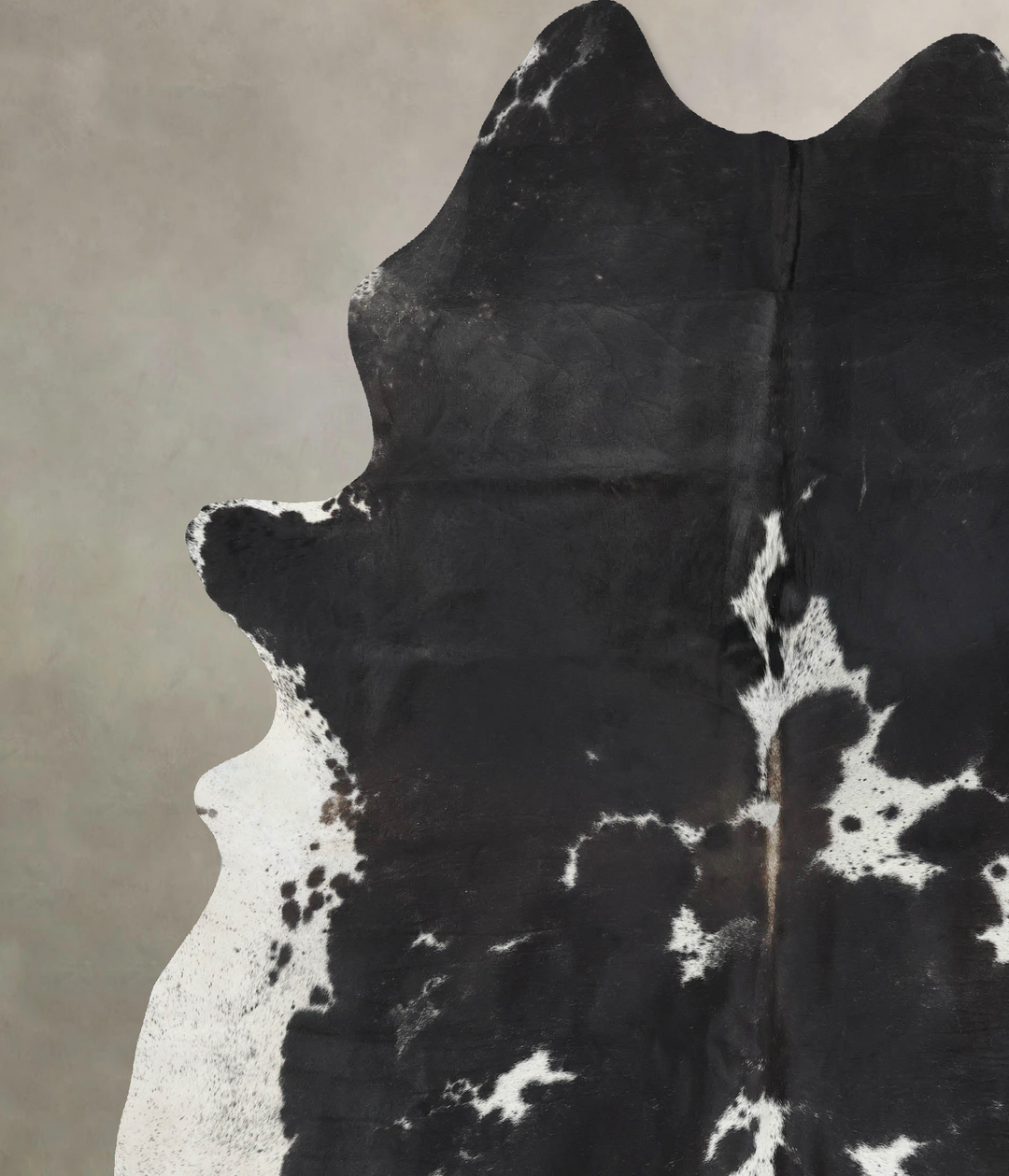 Black and White XX-Large Brazilian Cowhide Rug 9'0"H x 7'4"W #B13894 b