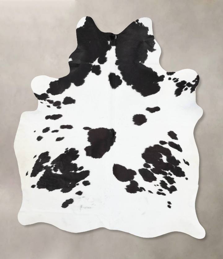Black and White XX-Large Brazilian Cowhide Rug 8'2"H x 6'2"W #B13896 by Hudson Hides