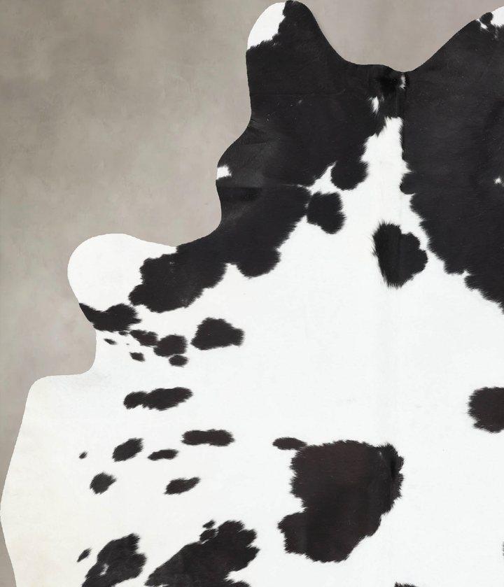 Black and White XX-Large Brazilian Cowhide Rug 8'2"H x 6'2"W #B13896 by Hudson Hides
