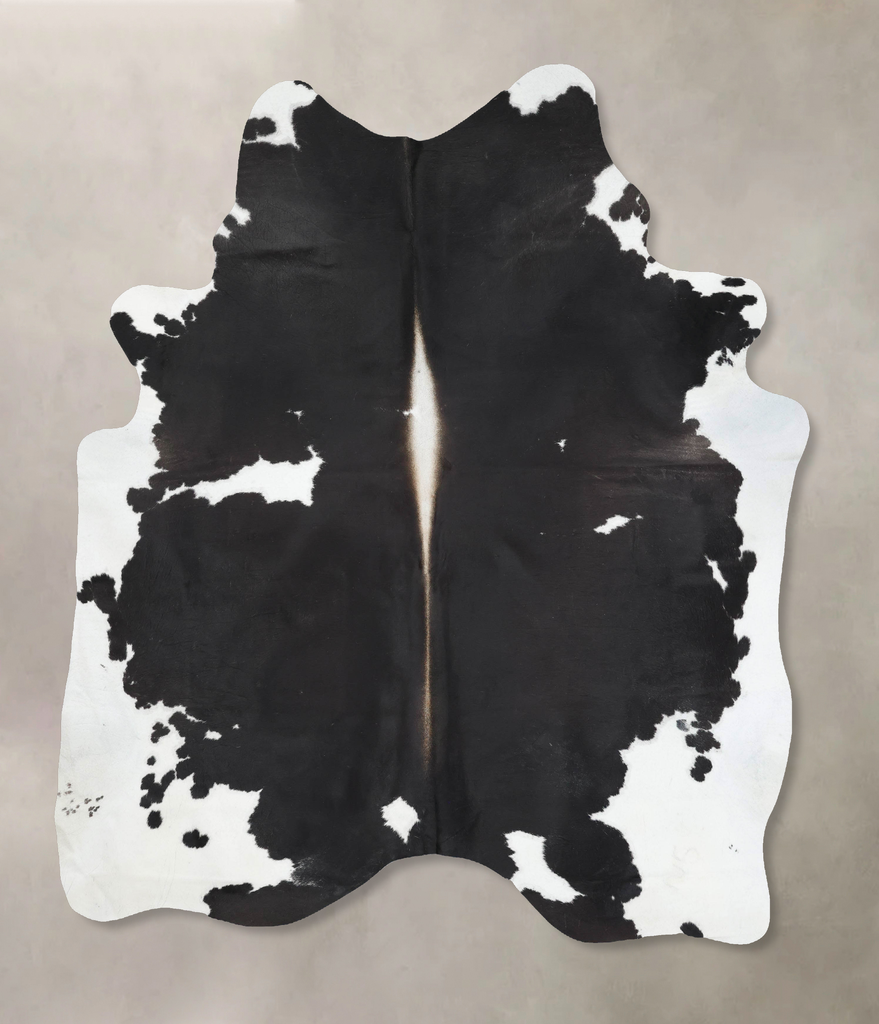 Black and White XX-Large Brazilian Cowhide Rug 8'6"H x 6'8"W #B13897 by Hudson Hides