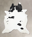 Black and White XX-Large Brazilian Cowhide Rug 8'11"H x 6'8"W #B13903 by Hudson Hides
