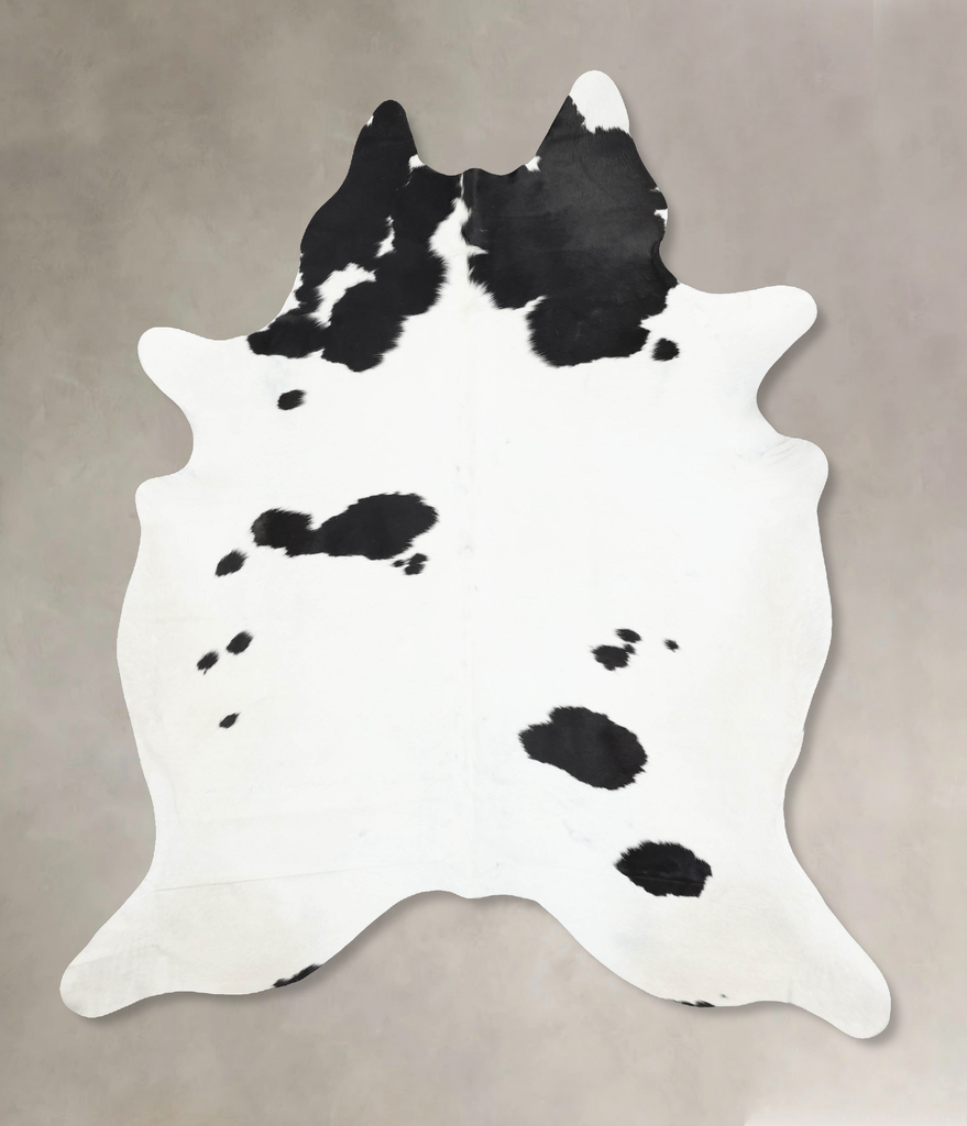 Black and White XX-Large Brazilian Cowhide Rug 8'11"H x 6'8"W #B13903 by Hudson Hides