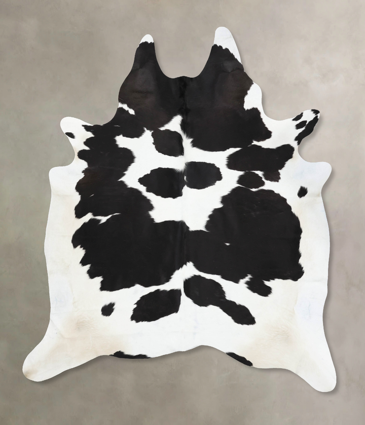 Black and White XX-Large Brazilian Cowhide Rug 9'0"H x 7'0"W #B13904 by Hudson Hides