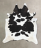 Black and White XX-Large Brazilian Cowhide Rug 9'0