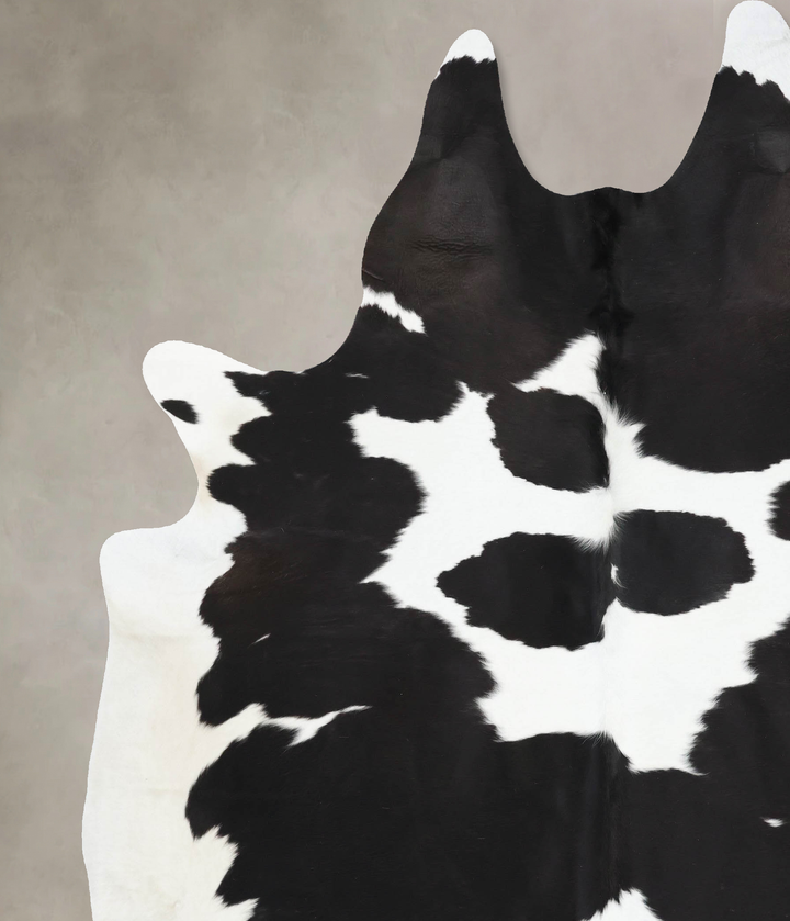 Black and White XX-Large Brazilian Cowhide Rug 9'0"H x 7'0"W #B13904 by Hudson Hides