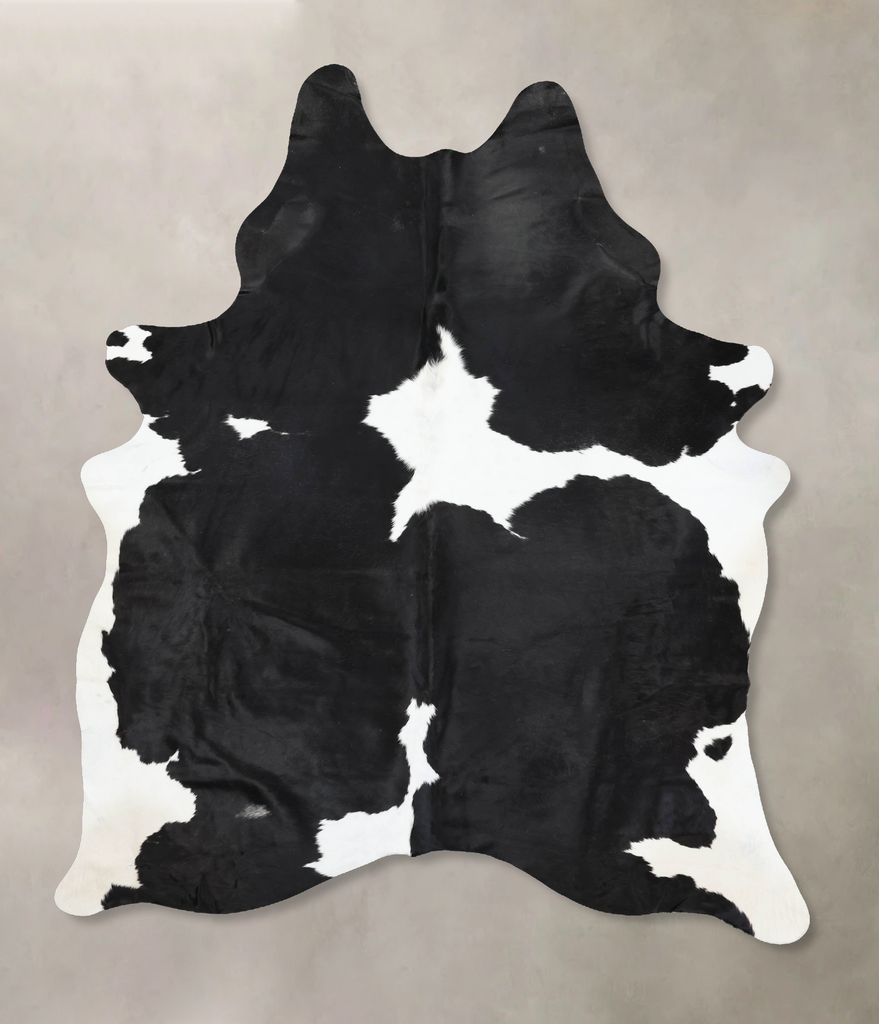 Black and White XX-Large Brazilian Cowhide Rug 9'3"H x 6'6"W #B13907 by Hudson Hides
