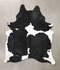 Black and White XX-Large Brazilian Cowhide Rug 9'3