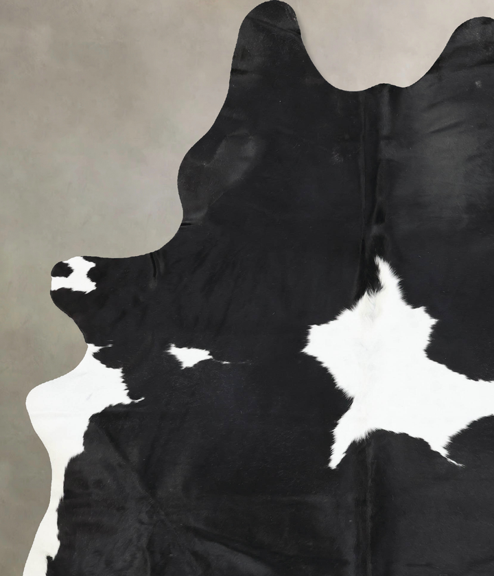 Black and White XX-Large Brazilian Cowhide Rug 9'3"H x 6'6"W #B13907 by Hudson Hides
