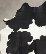 Black and White XX-Large Brazilian Cowhide Rug 8'5"H x 6'7"W #B13909 by Hudson Hides