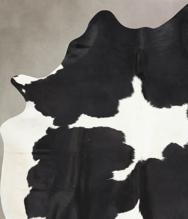 Black and White XX-Large Brazilian Cowhide Rug 8'5"H x 6'7"W #B13909 by Hudson Hides