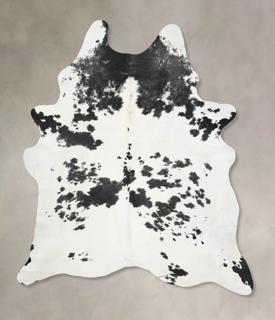 Black and White XX-Large Brazilian Cowhide Rug 8'8"H x 6'5"W #B13910 by Hudson Hides