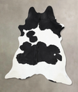 Black and White XX-Large Brazilian Cowhide Rug 8'11"H x 7'2"W #B13911 by Hudson Hides
