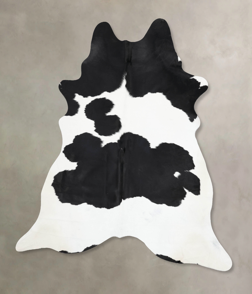 Black and White XX-Large Brazilian Cowhide Rug 8'11"H x 7'2"W #B13911 by Hudson Hides