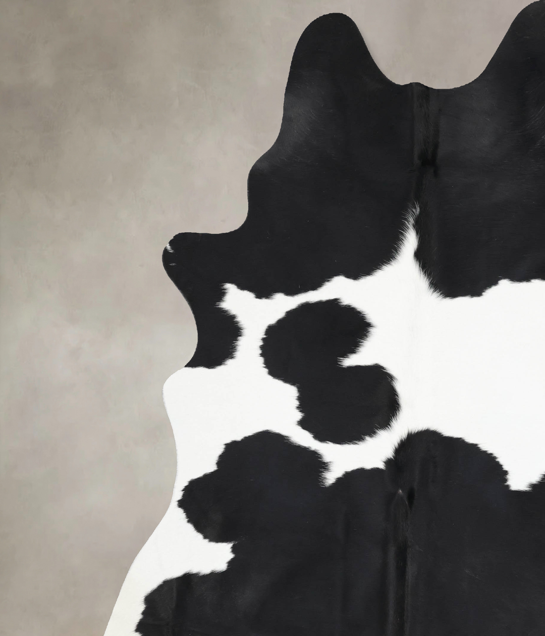 Black and White XX-Large Brazilian Cowhide Rug 8'11"H x 7'2"W #B13911 