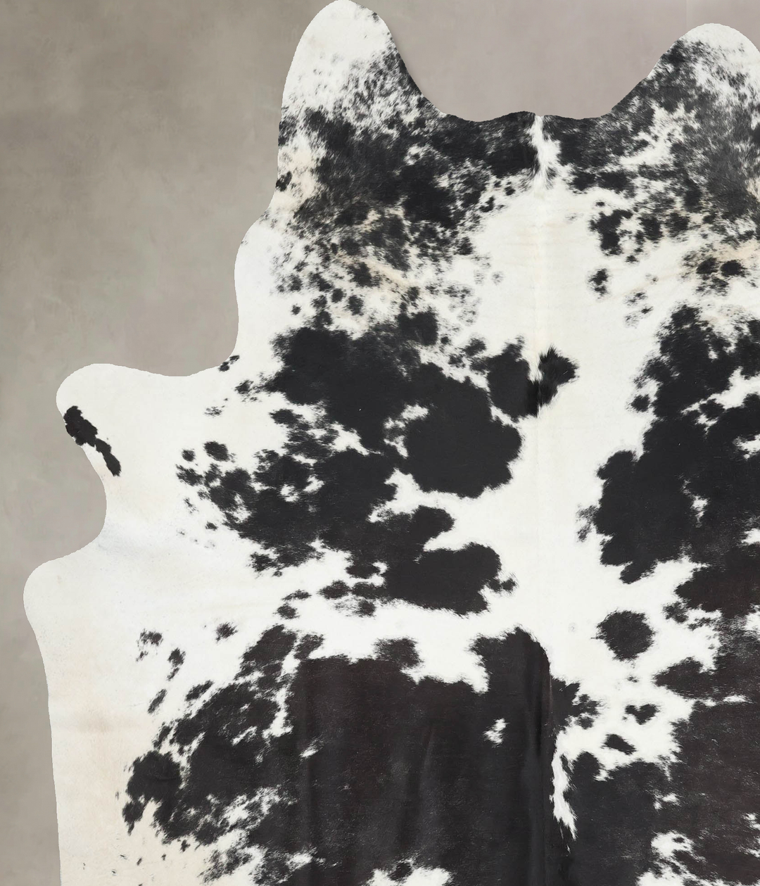 Black and White XX-Large Brazilian Cowhide Rug 8'0"H x 6'7"W #B13913 b