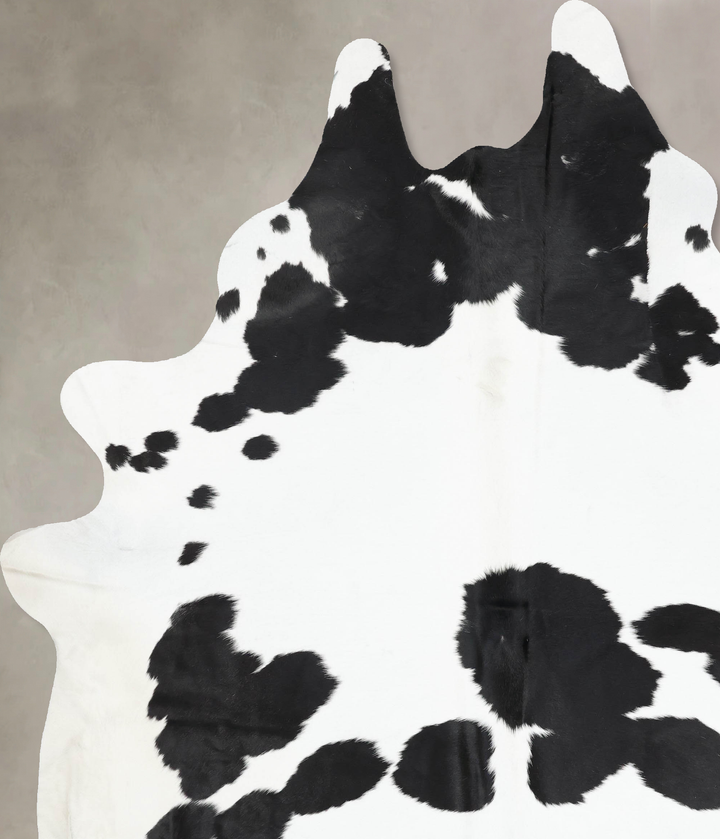 Black and White XX-Large Brazilian Cowhide Rug 9'7"H x 7'10"W #B13915 by Hudson Hides