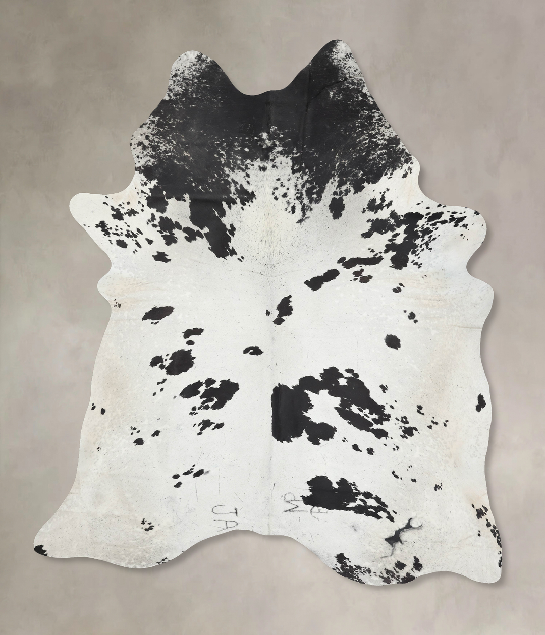 Black and White XX-Large Brazilian Cowhide Rug 9'3"H x 6'9"W #B13917 b