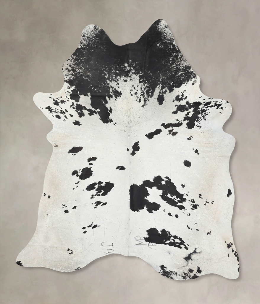 Black and White XX-Large Brazilian Cowhide Rug 9'3"H x 6'9"W #B13917 by Hudson Hides