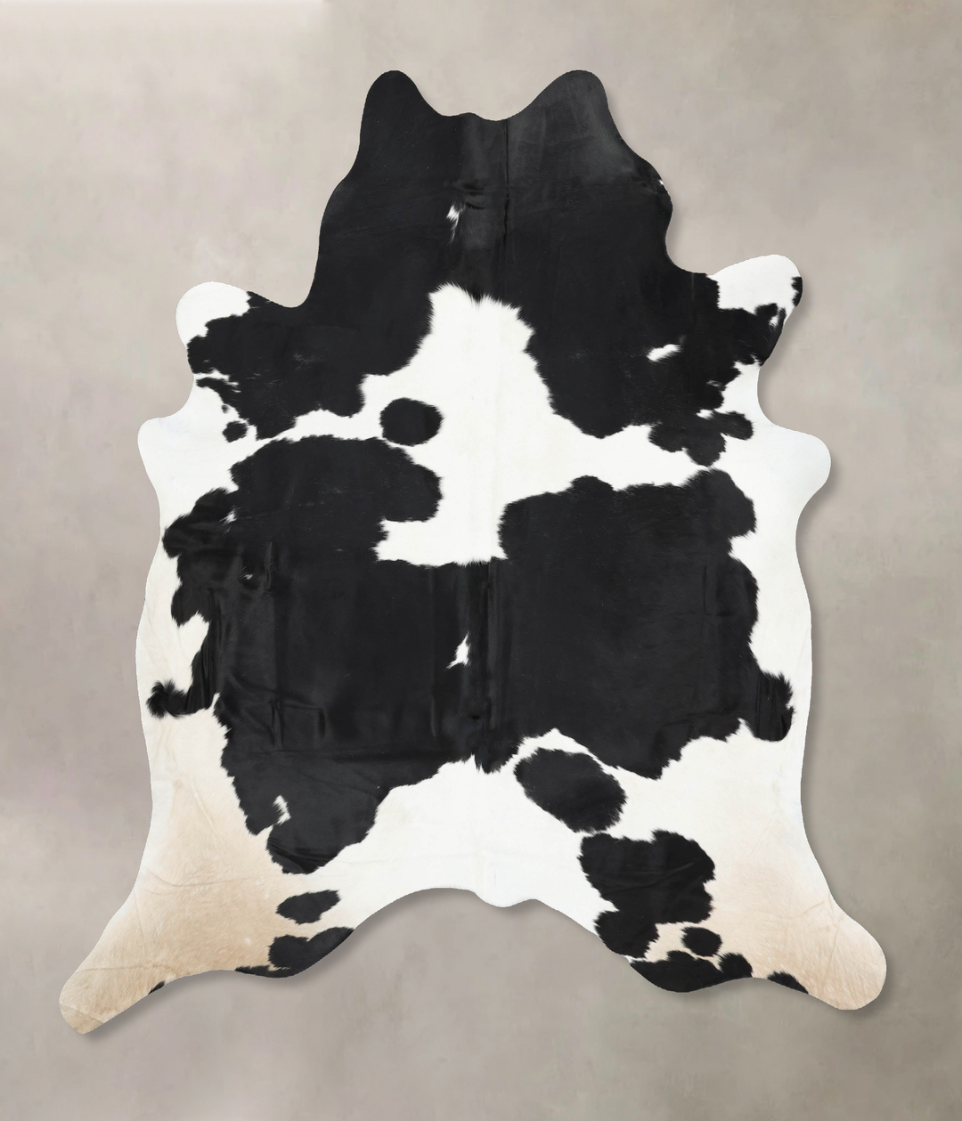 Black and White XX-Large Brazilian Cowhide Rug 7'11"H x 7'0"W #B13918 