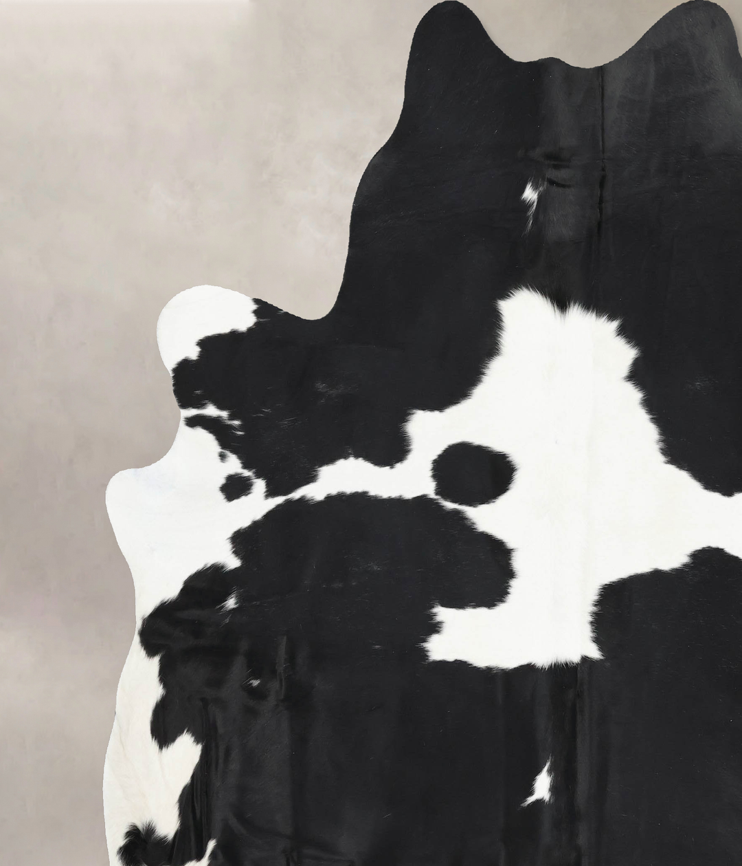 Black and White XX-Large Brazilian Cowhide Rug 7'11"H x 7'0"W #B13918 