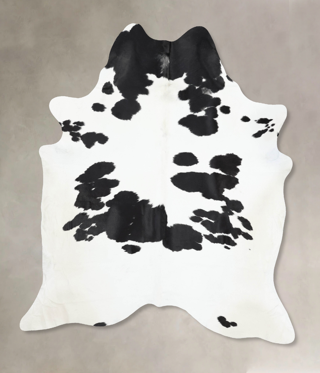 Black and White XX-Large Brazilian Cowhide Rug 8'7"H x 6'10"W #B13919 