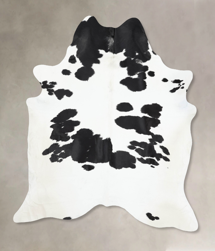 Black and White XX-Large Brazilian Cowhide Rug 8'7"H x 6'10"W #B13919 by Hudson Hides