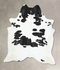 Black and White XX-Large Brazilian Cowhide Rug 8'7