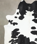 Black and White XX-Large Brazilian Cowhide Rug 8'7"H x 6'10"W #B13919 by Hudson Hides