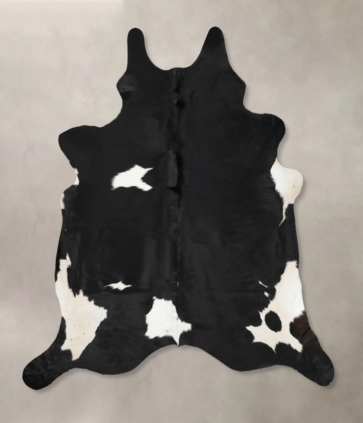 Black and White XX-Large Brazilian Cowhide Rug 8'6"H x 7'0"W #B13920 by Hudson Hides