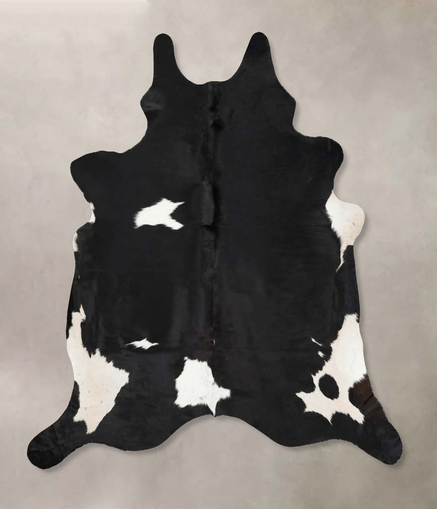 Black and White XX-Large Brazilian Cowhide Rug 8'6"H x 7'0"W #B13920 by Hudson Hides