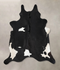 Black and White XX-Large Brazilian Cowhide Rug 8'6
