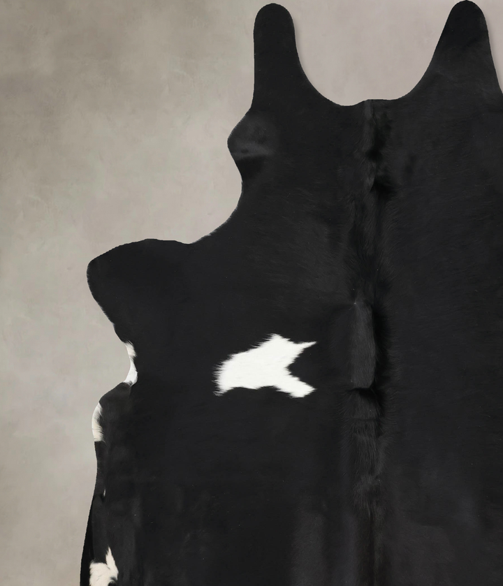 Black and White XX-Large Brazilian Cowhide Rug 8'6"H x 7'0"W #B13920 by Hudson Hides