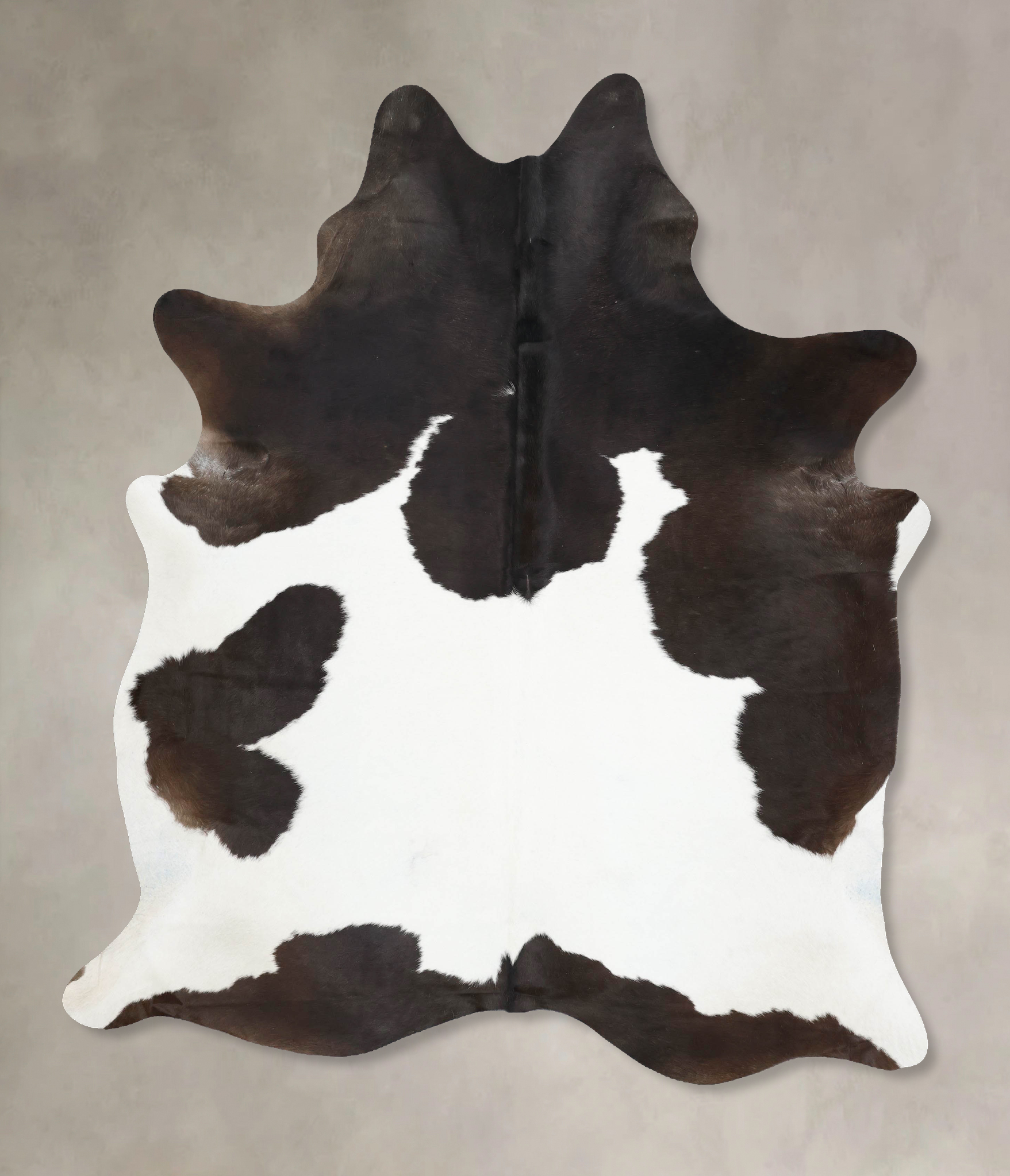 Chocolate and White Cowhide Rug #B13922