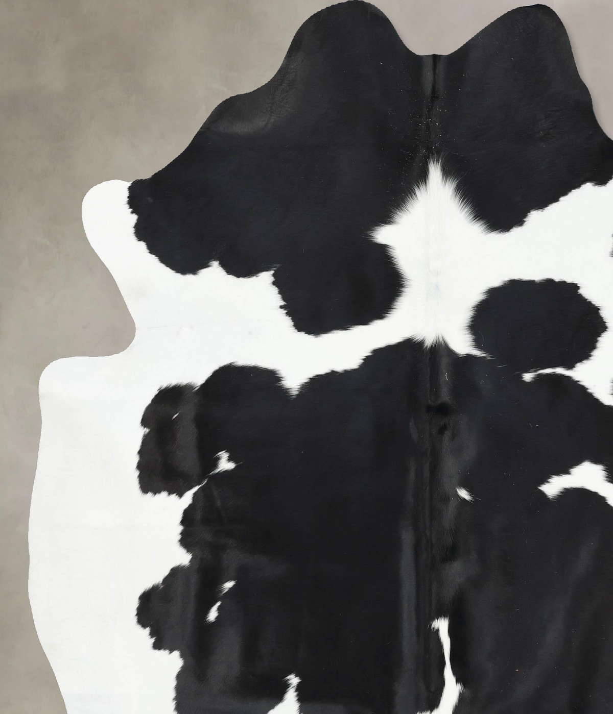 Black and White XX-Large Brazilian Cowhide Rug 7'7"H x 6'8"W #B13925 by Hudson Hides