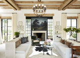 Black and White XX-Large Brazilian Cowhide Rug 7'7"H x 6'8"W #B13925 by Hudson Hides