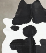 Black and White XX-Large Brazilian Cowhide Rug 8'4"H x 6'9"W #B13926 by Hudson Hides