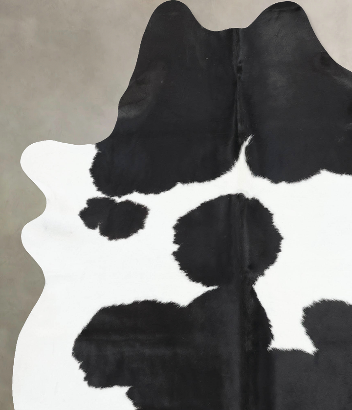 Black and White XX-Large Brazilian Cowhide Rug 8'4"H x 6'9"W #B13926 by Hudson Hides