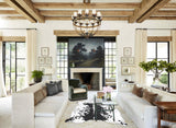 Salt and Pepper Black X-Large Brazilian Cowhide Rug 8'1"H x 5'11"W #B13927 by Hudson Hides