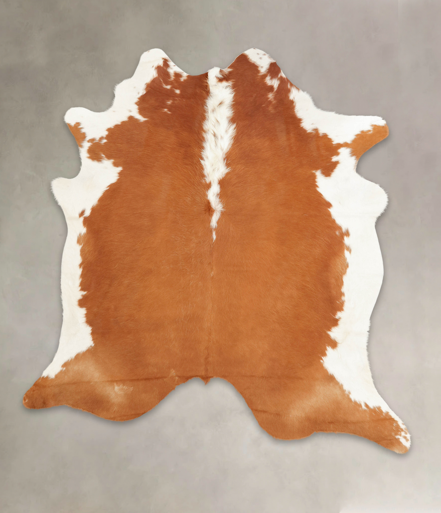 Hereford XX-Large Brazilian Cowhide Rug 7'9"H x 7'2"W #B1393 by Hudson Hides
