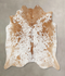 Salt and Pepper Brown X-Large Brazilian Cowhide Rug 6'7