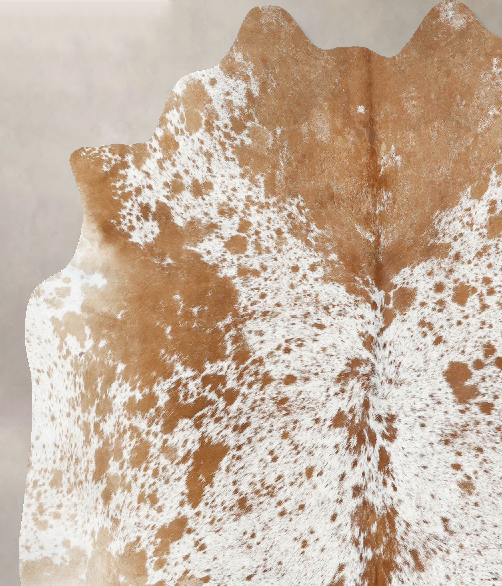 Salt and Pepper Brown Cowhide Rug #B13932