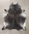 Salt and Pepper Brown XX-Large Brazilian Cowhide Rug 7'11