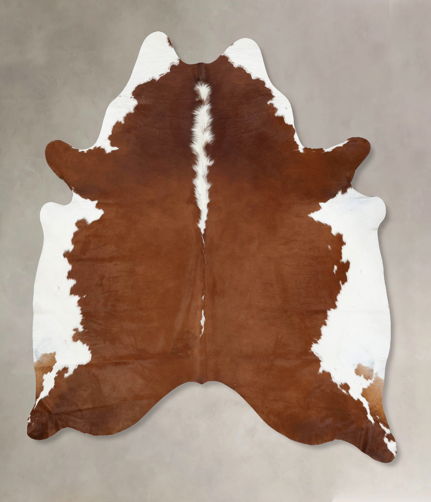Hereford XX-Large Brazilian Cowhide Rug 8'1"H x 6'8"W #B13943 by Hudson Hides