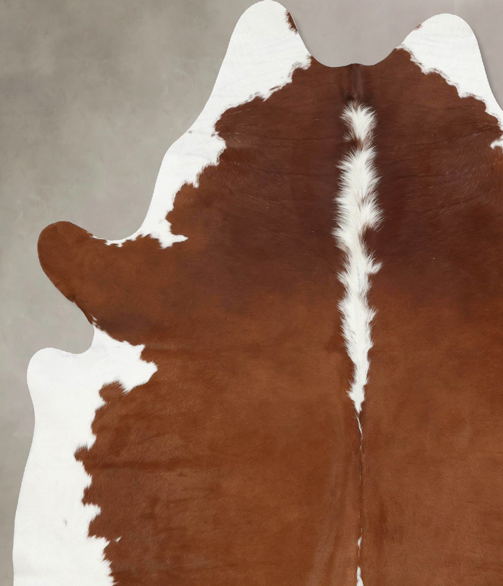 Hereford XX-Large Brazilian Cowhide Rug 8'1"H x 6'8"W #B13943 by Hudson Hides