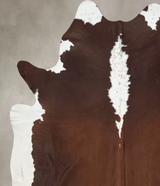 Hereford XX-Large Brazilian Cowhide Rug 8'6"H x 7'1"W #B13944 by Hudson Hides