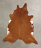 Solid Brown XX-Large Brazilian Cowhide Rug 8'0